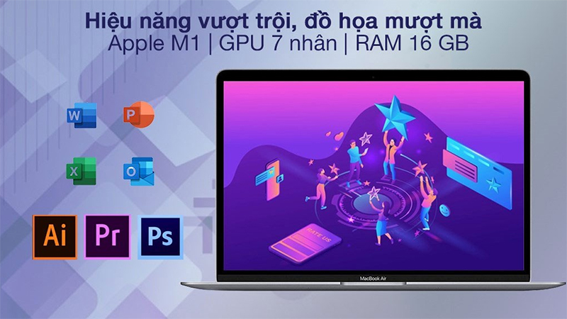 Con chip Apple M1 mang đến sức mạnh vượt trội