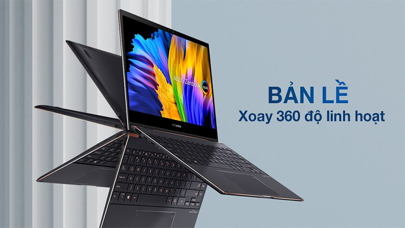 Màn hình xoay 360 độ linh hoạt