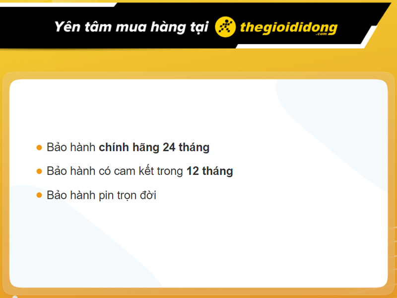  Chính sách bảo hành đồng hồ tại Thế Giới Di Động