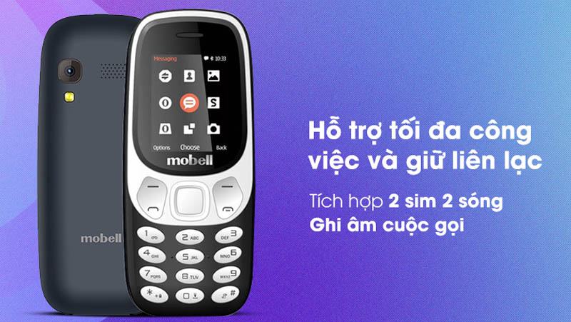 Điện thoại Mobell C310 trang bị khả năng nghe nhạc MP3