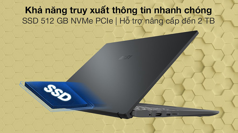 Laptop MSI Modern 14 đa nhiệm mượt mà, nâng cao năng suất xử lý công việc