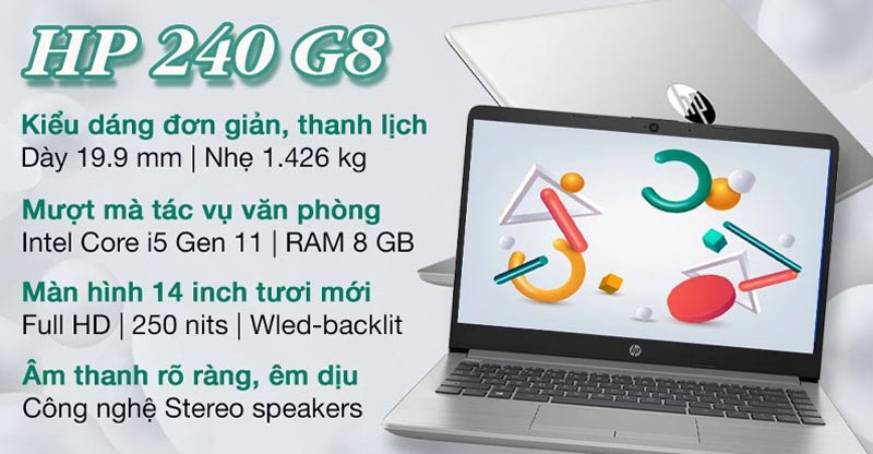 HP 240 G8 i5 1135G7 có hiệu năng mạnh mẽ, ổn định