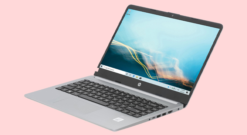 Laptop HP 340s G7 i5 có thiết kế gọn nhẹ với khung vỏ nhựa phủ bạc