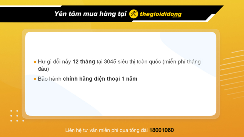 Chính sách bảo hành điện thoại tại Thế Giới Di Động