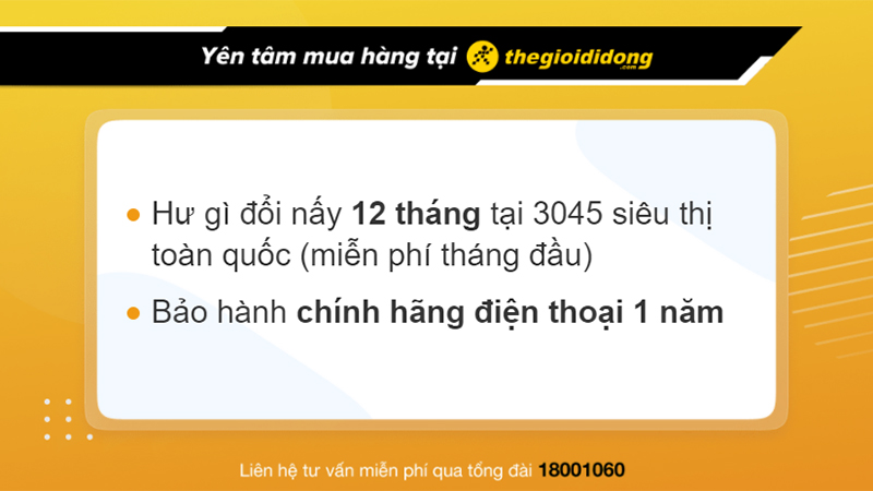 Chính sách bảo hành siêu hấp dẫn của Thế Giới Di Động