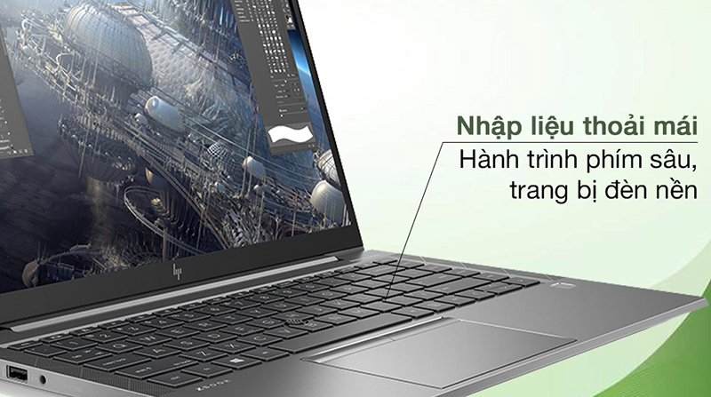 Laptop còn được trang bị đèn bàn phím hiện đại, thao tác nhập phím nhẹ nhàng