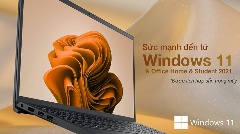 Laptop được cài đặt sẵn hệ điều hành Windows 11