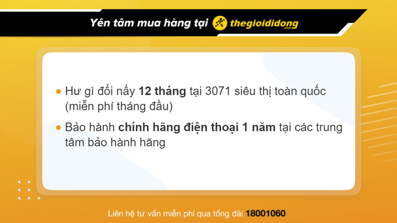 Chính sách bảo hành điện thoại Samsung tại Thế Giới Di Động