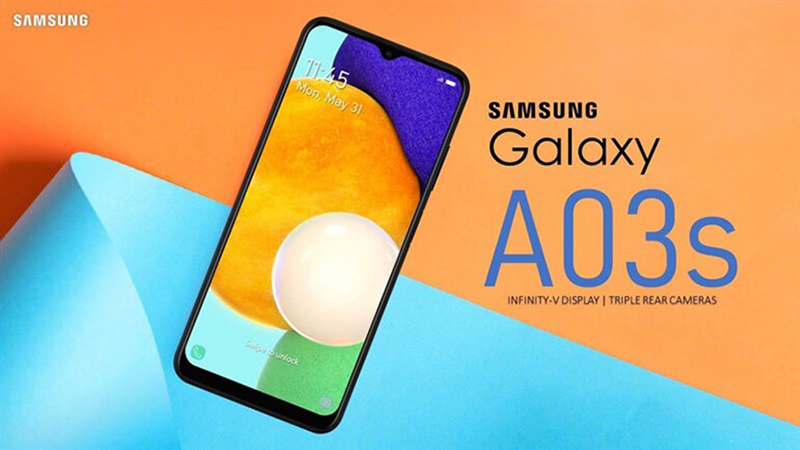 Mở khóa vân tay cạnh viền là tính năng đặc biệt có trên Samsung Galaxy A03s