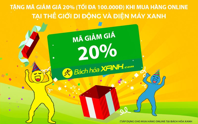 Khuyến mãi khi lần đầu mua hàng online tại web BachhoaXANH.com