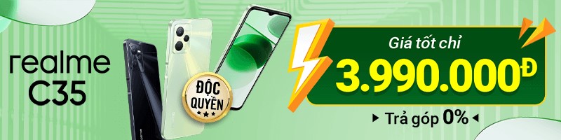 Sắm realme C35 độc quyền tại Thế Giới Di Động với mức giá cực hấp dẫn