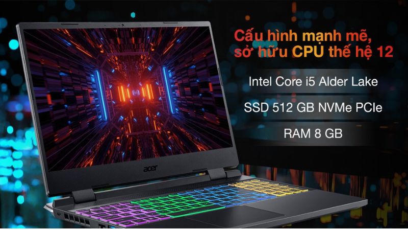 Cấu hình mạnh mẽ với CPU thế hệ 12