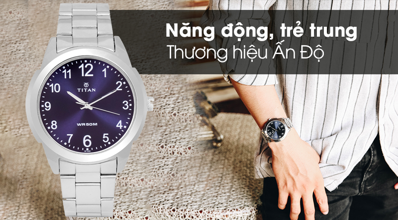 Đồng hồ Titan với phong cách trẻ trung, nam tính