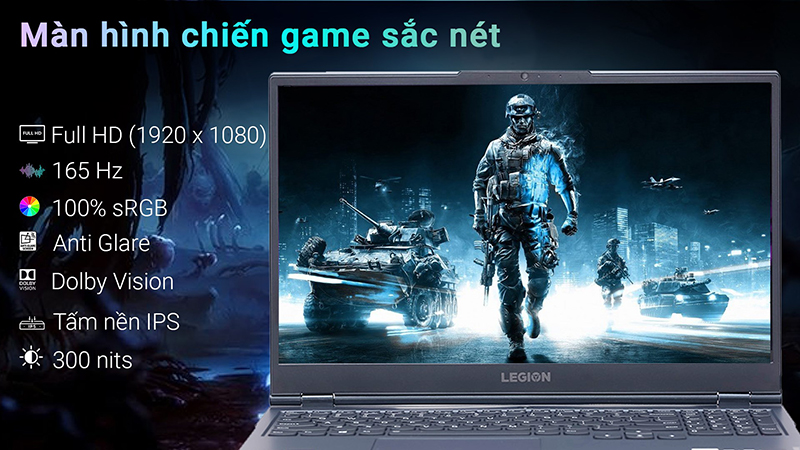 Trải nghiệm khung hình ấn tượng trên Lenovo Gaming Legion 5 15ITH6
