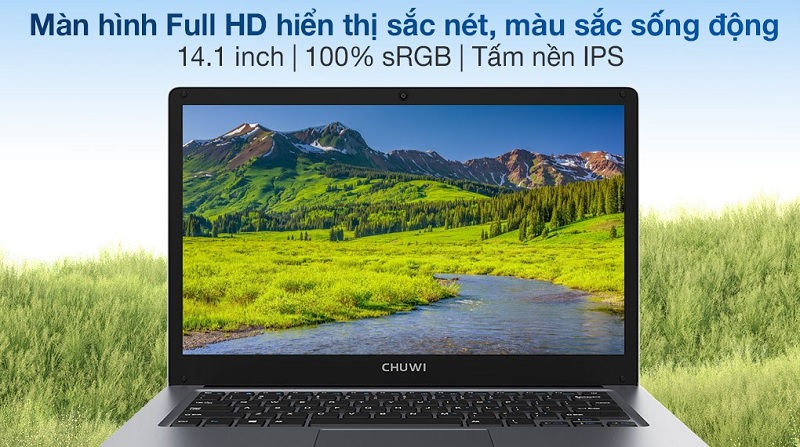 Laptop Chuwi sử dụng tấm nền IPS và độ phân giải 2K cực nét