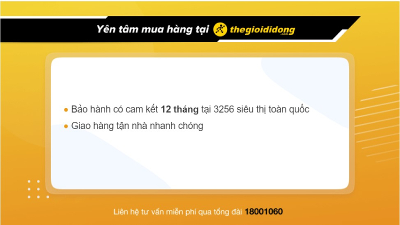 Chính sách bảo hành tai nghe tại Thế Giới Di Động