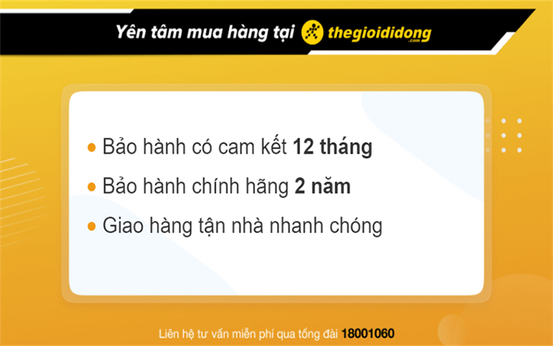 Chính sách bảo hành tại TGDĐ