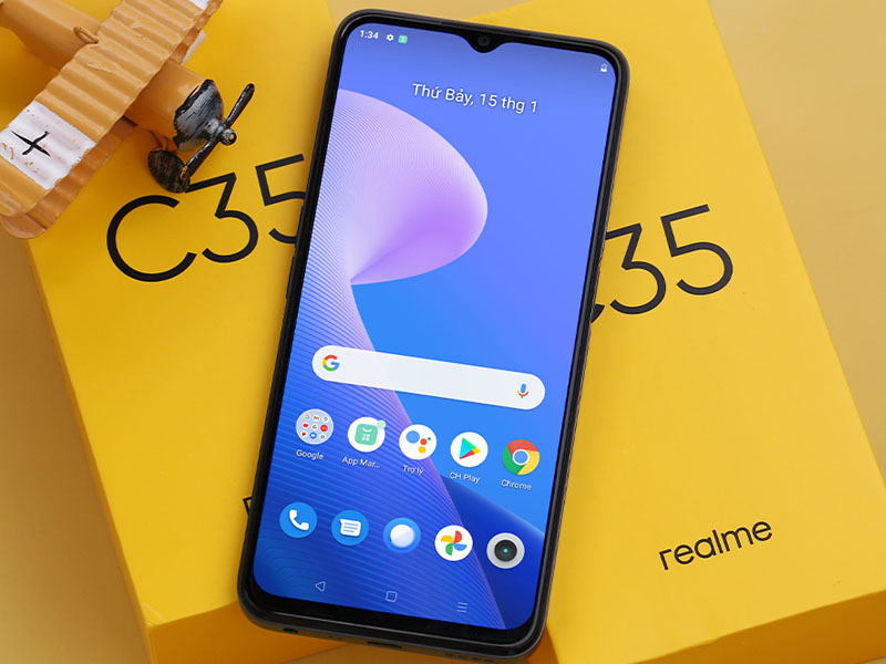 Realme C35 được trang bị viên pin khủng lên tới 5000 mAh