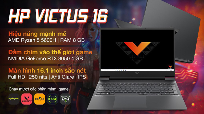 Những điểm nổi bật của laptop HP Gaming VICTUS 16 d0199TX i7.