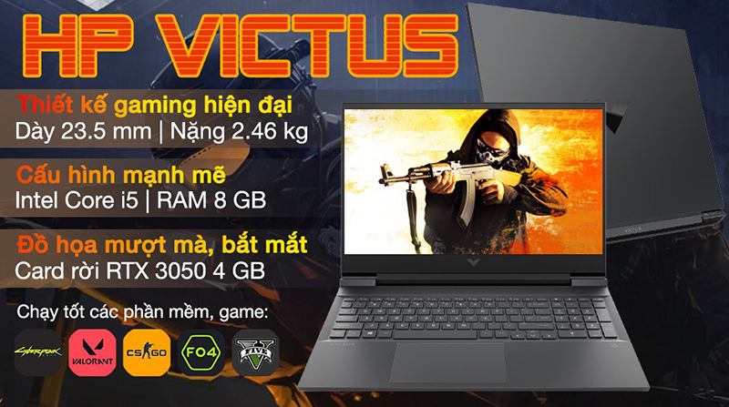 Những điểm nổi bật trên laptop HP Gaming VICTUS 16 d0204TX i5.