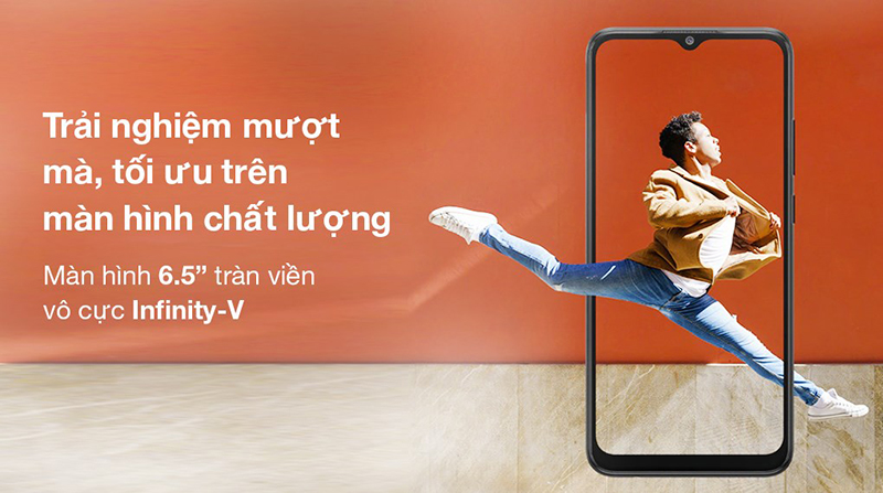 Galaxy A03 sử dụng màn hình giọt nước Infinity-V quen thuộc