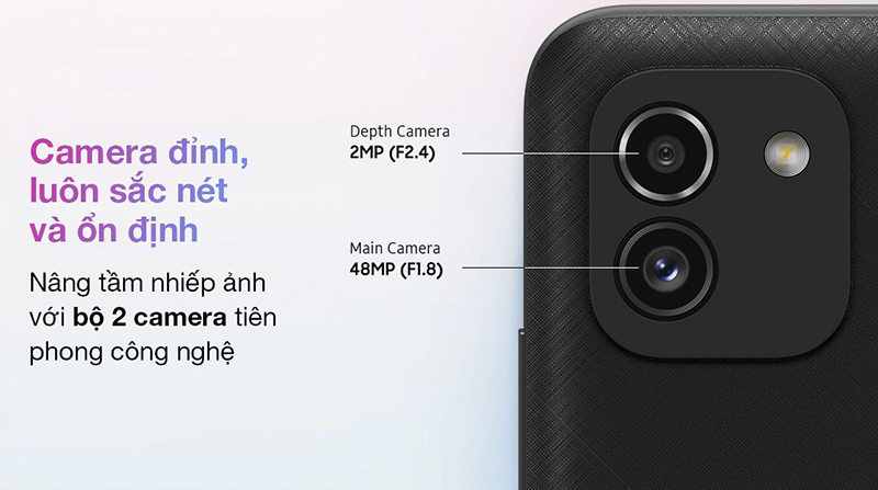 Galaxy A03 là smartphone giá rẻ đầu tiên của Samsung sở hữu camera chính 48 MP 