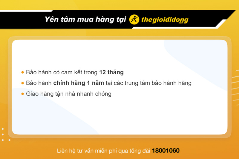 Chính sách bảo hành khi mua đồng hồ thông minh tại Thế Giới Di Động