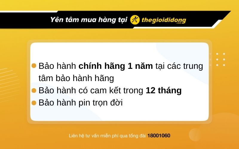 Chính sách bảo hành đồng hồ tại AVAJi - Thế Giới Di Động