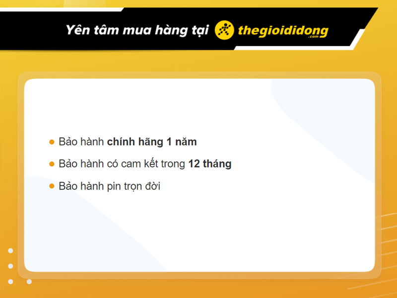 Chính sách bảo hành đồng hồ tại Thế Giới Di Động