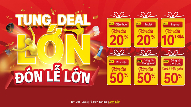 Chương trình khuyến mãi tung deal lớn - đón lễ lớn