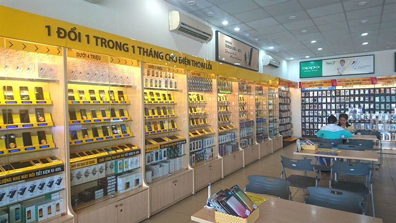 Mua điện thoại tại Thế Giới Di Động và Điện máy XANH
