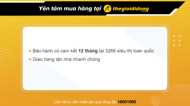 Chính sách bảo hành loa tại Thế Giới Di Động