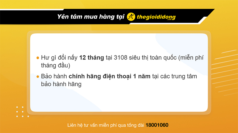 Chính sách bảo hành khi mua điện thoại OPPO tại Thế Giới Di Động