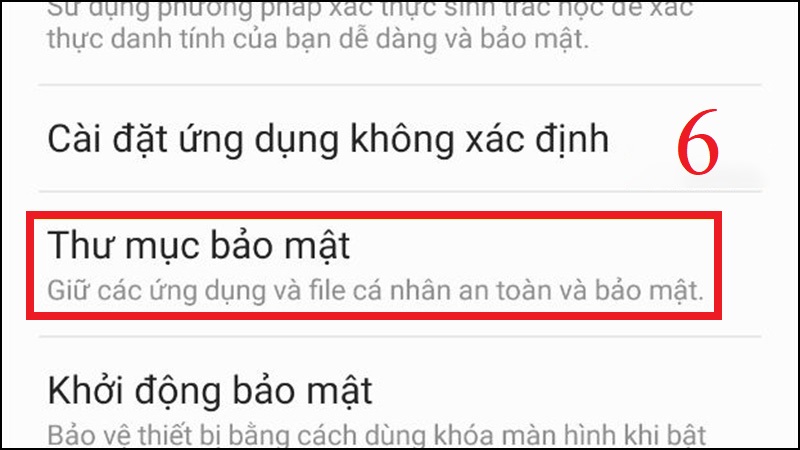 Bước thứ 6 để thiết lập bảo mật