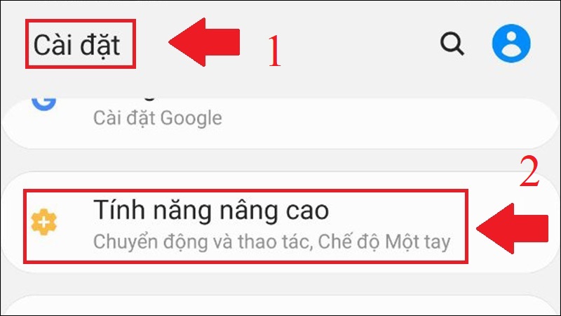 Bước đầu để thiết lập thông số quay video