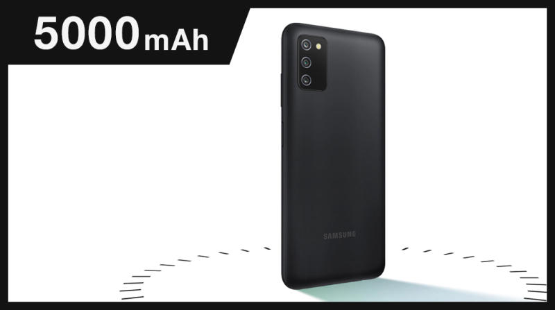 Galaxy A03s với viên pin lớn 5000 mAh