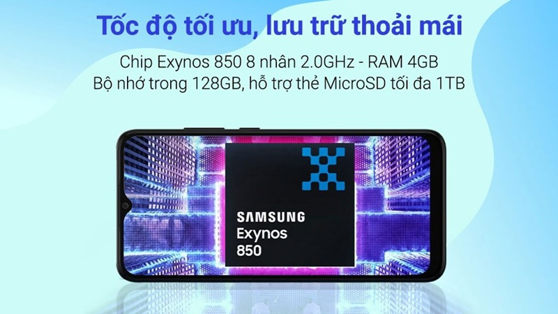 Điện thoại với cấu hình ổn định nhờ con chip Exynos 850
