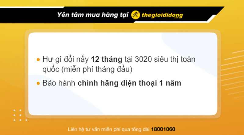 Chính sách bảo hành điện thoại tại Thế Giới Di Động