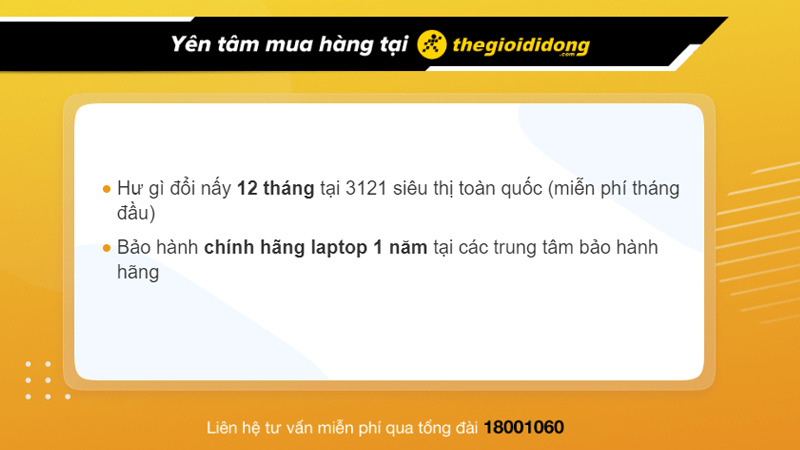 Chính sách bảo hành tại Thế Giới Di Động