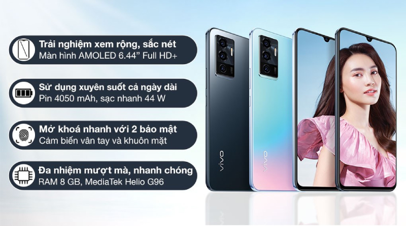Vivo V23e được trang bị nhiều điểm nổi bật trong phân khúc