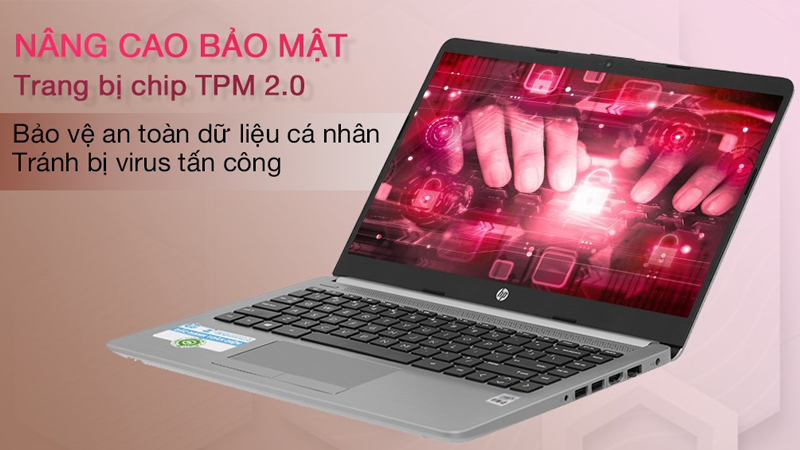 Laptop HP 240 G8 i3 1005G1 có tính bảo mật tốt