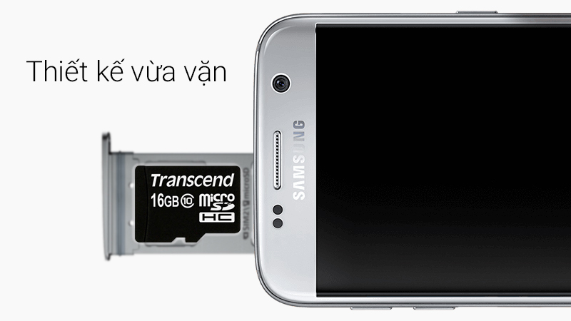 Thẻ nhớ MicroSD 16GB class 10 với thiết kế vừa vặn