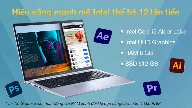 Hiệu năng mạnh mẽ đến từ chip mới nhất của nhà Intel