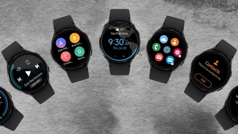 Samsung Galaxy Watch 4 44mm Đen có thiết kế mặt đồng hồ cổ điển