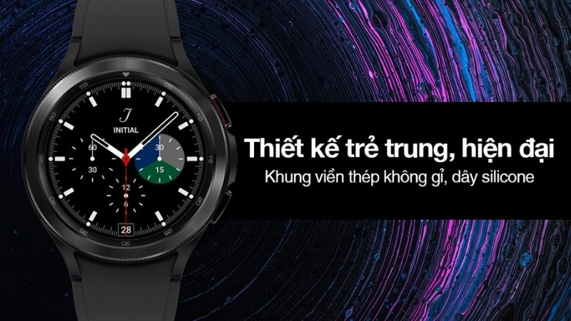 Samsung Galaxy Watch 4 LTE Classic 46mm với khung thép không gỉ