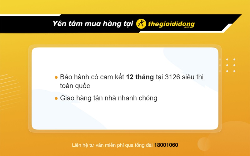 Chính sách bảo hành tai nghe tại Thế Giới Di Động