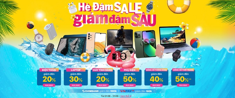 Hè đậm sale - giảm đậm sâu