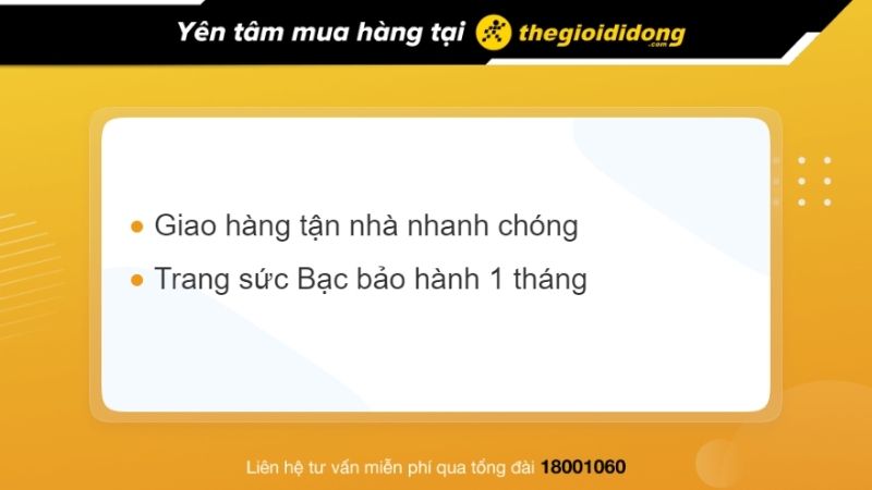 Chính sách bảo hành khi mua charm tại AVAJi - Thế Giới Di Động