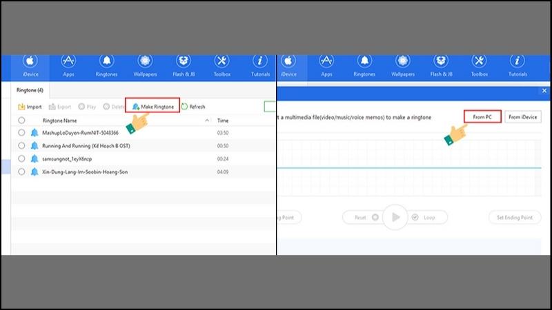Dùng Make Ringtone để tạo bài nhạc chuông