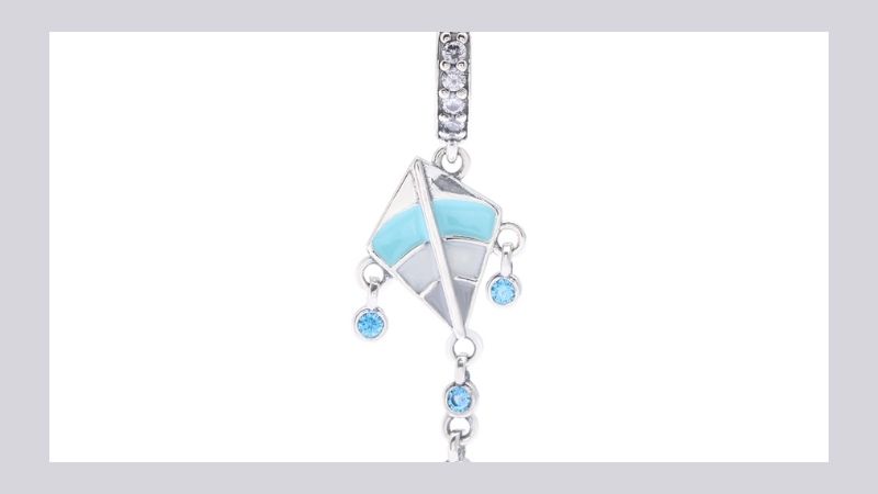 Hạt Charm Bạc Nữ Mạ Rhodium lấp lánh